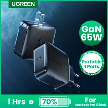 UGREEN GaN PD65W Fast Charger USB C Charger Quick 4.0 3.0 PD Charger for iPhone Notebook QC4.0 3.0 Type C Mobile Phone Charger