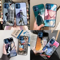anime solo leveling tempered glass phone case for iphone 13 12 mini 11 pro max 7 8 6 6s plus xr x xs max se 2020 cover capas