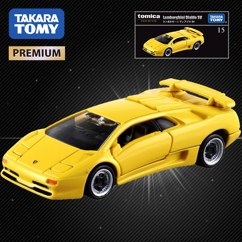 

Takara Tomy Tomica Mini Simulation Alloy Car Tp15 Sports Car Diecast Metal Toy Model Lamborghini Diablo Sv Collectable Kids Toy