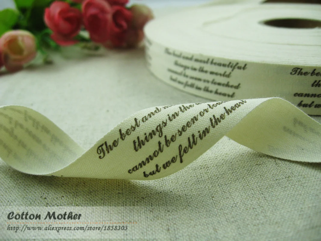 Альбом для шитья ярлыки из натуральной хлопчатобумажной ленты ярлык с надписью
