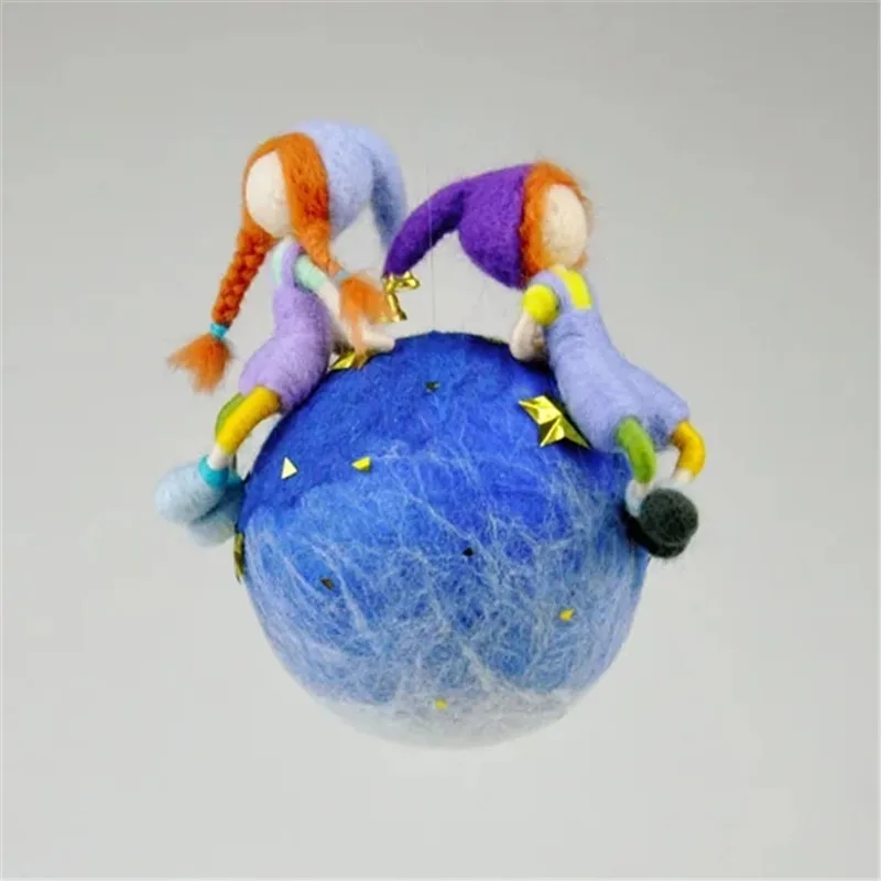 Сделай Сам наблюдайте за небом на заказ Маленькая сказочная шерсть войлочное