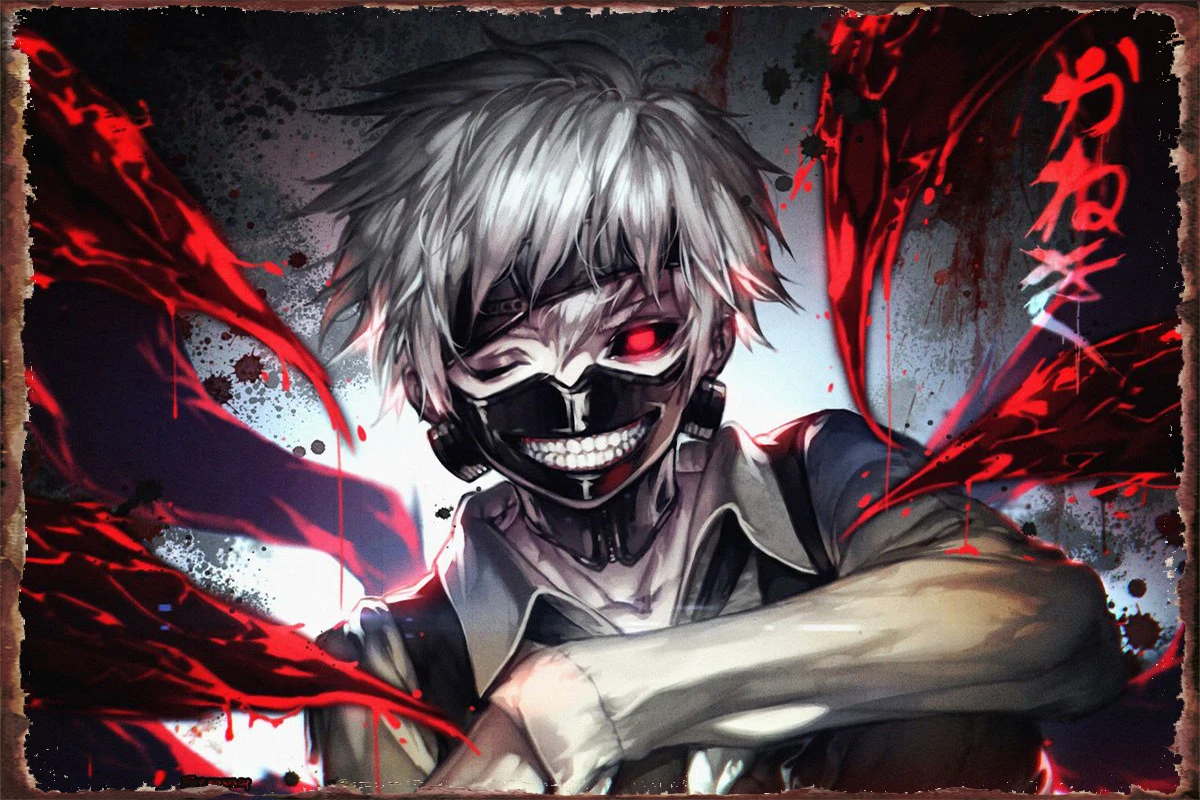 

tokyo ghoul Metal Sign Tin Sign Tin Plates Wall Decor Room Decoration Retro Vintage For Art Club Man Cave Cafe Pub Home
