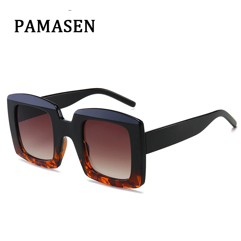 PAMASEN Большая квадратная оправа антибликовые очки для женщин роскошные