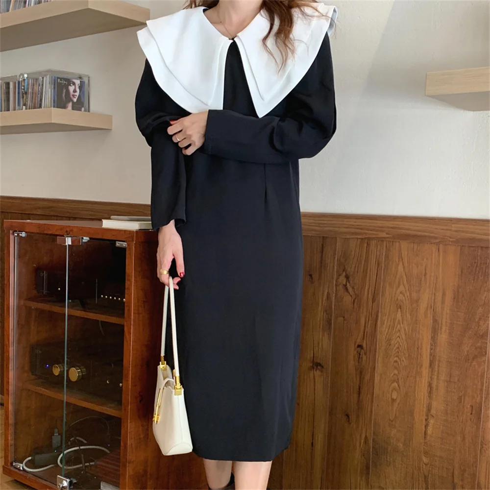 

Alien Kitty Black High Street Women Maxi Dress Hot Sale Office Lady Slim Elegant Work Wear Party Fashion Autumn New Vestidos