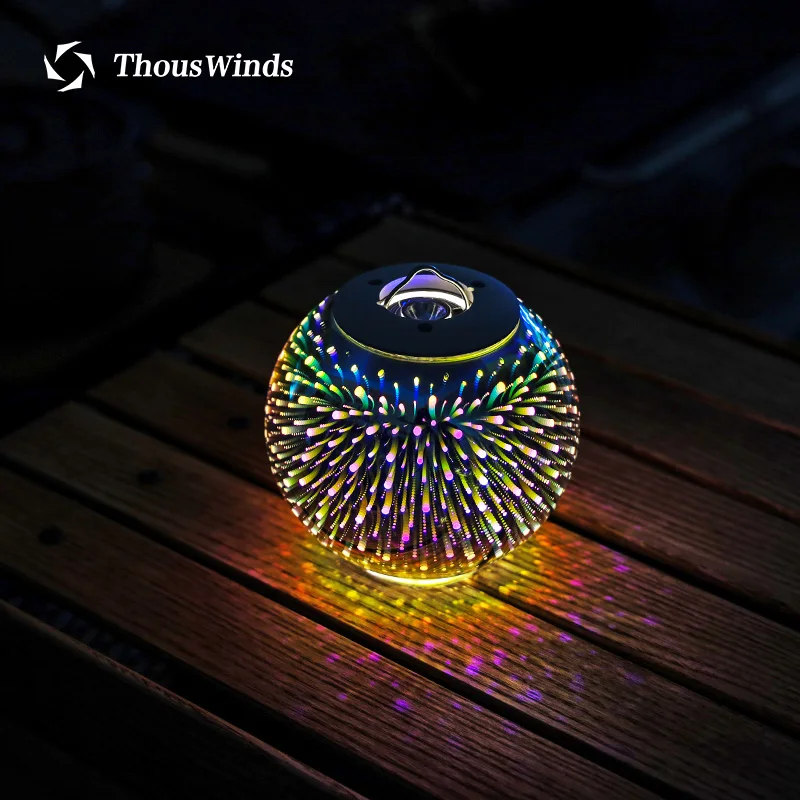 저렴한 Thous Winds-골대 제로 LED 조명 GZ50 3D 불꽃 랜턴 야외 캠핑 조명, 3D 그림자 유리 전등갓
