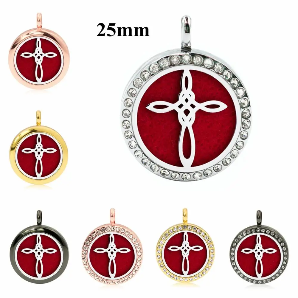 25 мм духи эфирное масло диффузор кулон подходит к ожерелью (бесплатно случайный 5