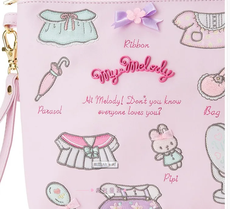 Новый креативный женский клатч My Melody женское платье из искусственной кожи