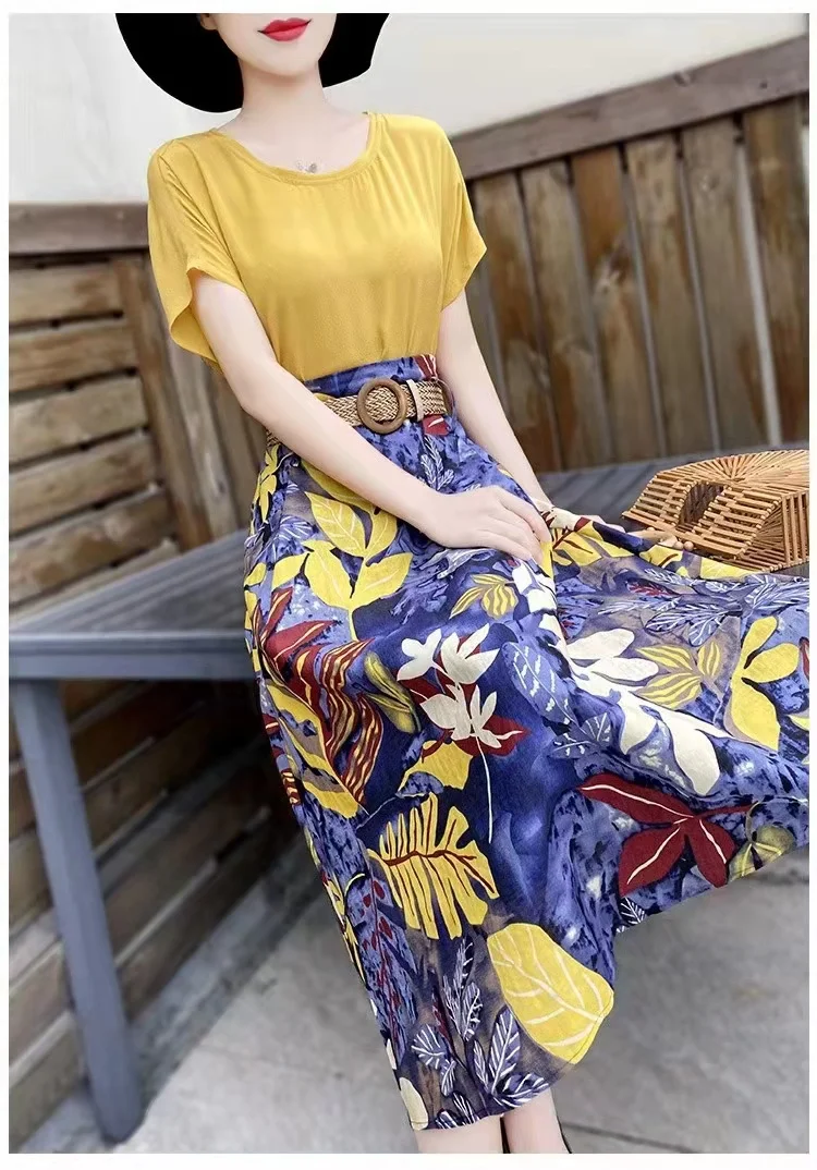 

2021 new ladies' tops, skirts; two-piece suit skirts