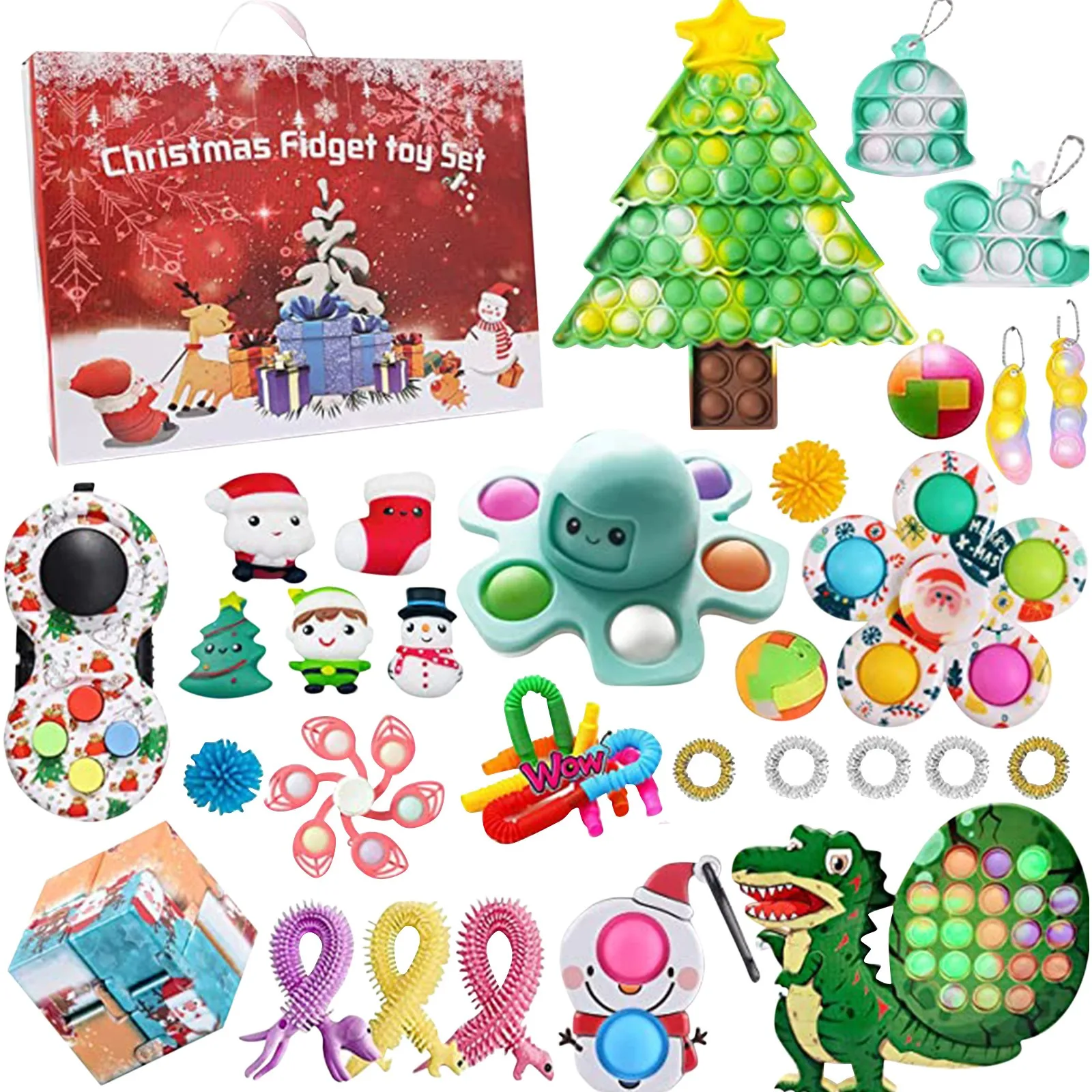 

New Squid Game Fidget Toys Pack Antistress Children Simple Dimple Squishy Anti Stress Adult Toy Child Sensory Stress Relief Gift