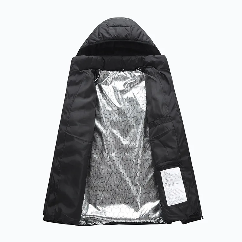 Мужская теплая парка с подогревом TREESOLO зимняя уличная спортивная куртка