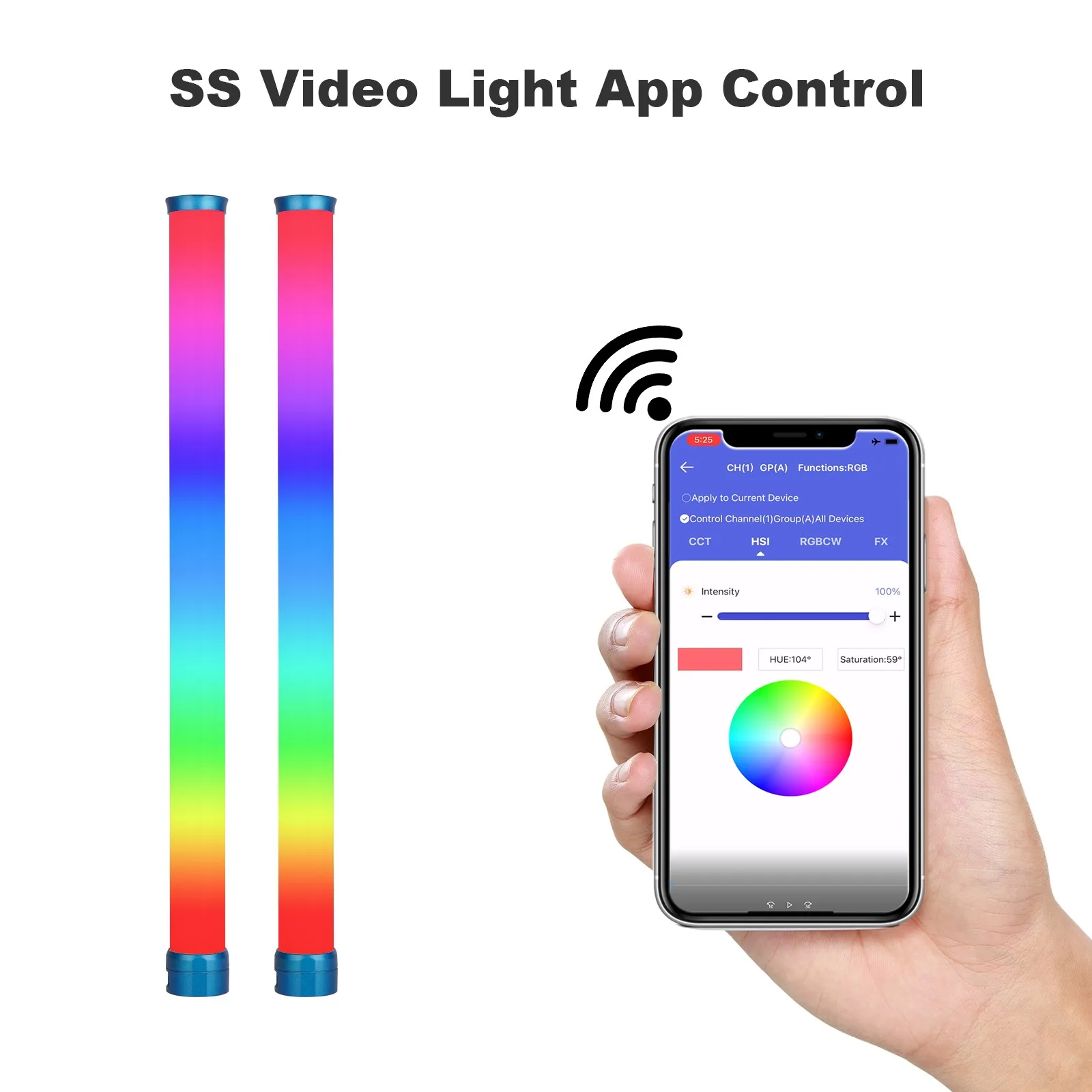 Sokani X25 RGB цветная лампа светодиодный светильник для видео ручной 25 Вт