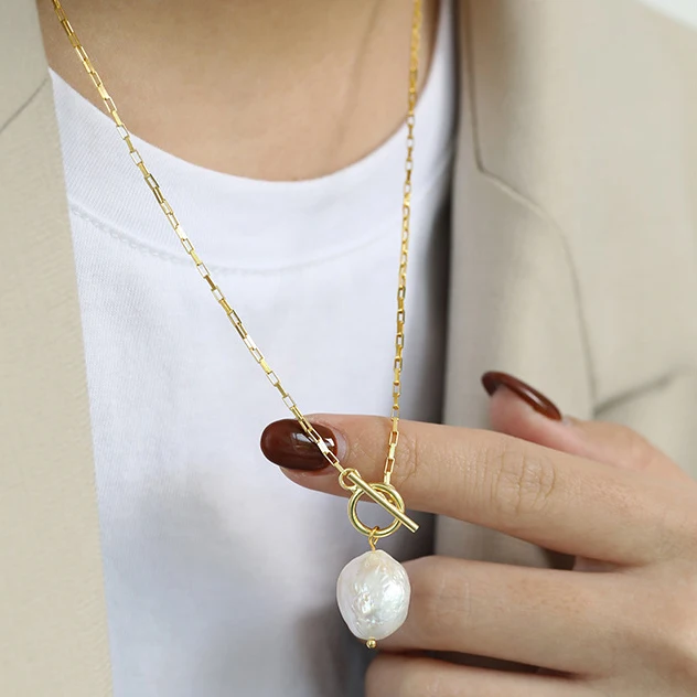 Модное ожерелье из натурального жемчуга женское красный коралл подвеска в