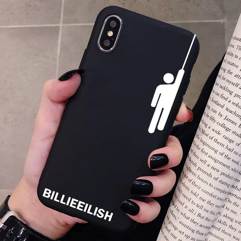 Billie Eilish чехол с логотипом для Xiaomi Redmi Note 8 7 6 5 5A 4 4X K20 Pro силиконовый чехол Мягкий защитный чехол из ТПУ для телефона - Цвет: P1Black