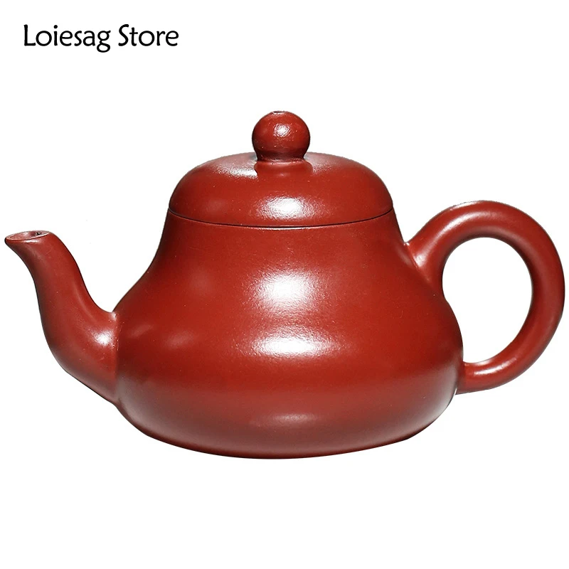 

Loiesag 170ml Yixing Purple Clay Pear shaped Teapot Raw Ore DaHongPao Tea Pot Health Pot Beauty Pot Kung Fu Tea Set Zisha TeaPot