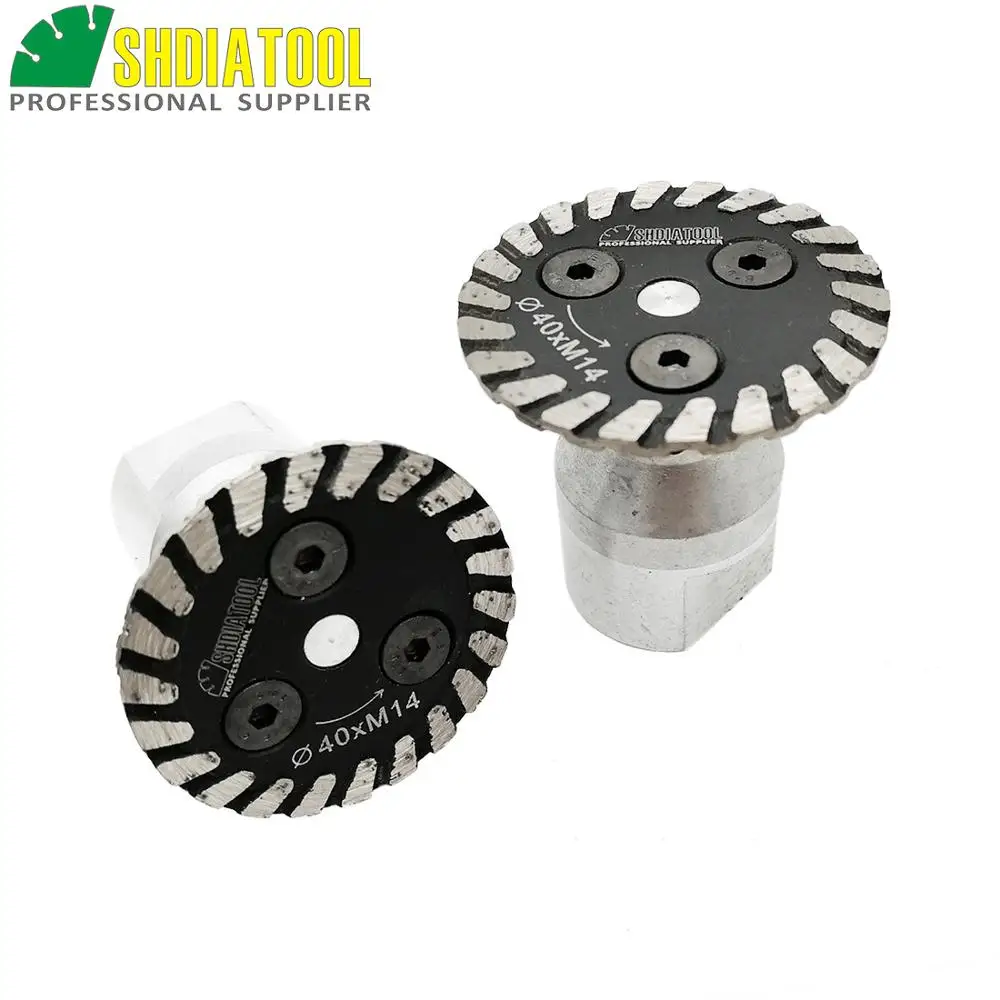 Diatool 2 шт. горячего прессования мини алмазные диски с Съемный M14 долго фланец|diamond