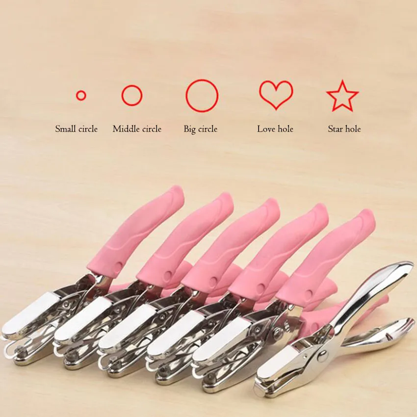 

Диаметр 1,5-6 мм A4 дырокол для бумаги круг любовь звезда формы одно отверстие перфораторы DIY лист бумаги резак Пробивной машины