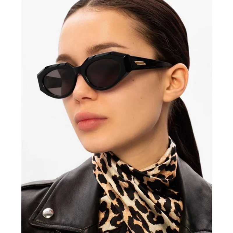 

очки солнечные женские Модные маленькие женские солнцезащитные очки в оправе кошачий Глаз Модные женские декоративные очки в вечерние чно...