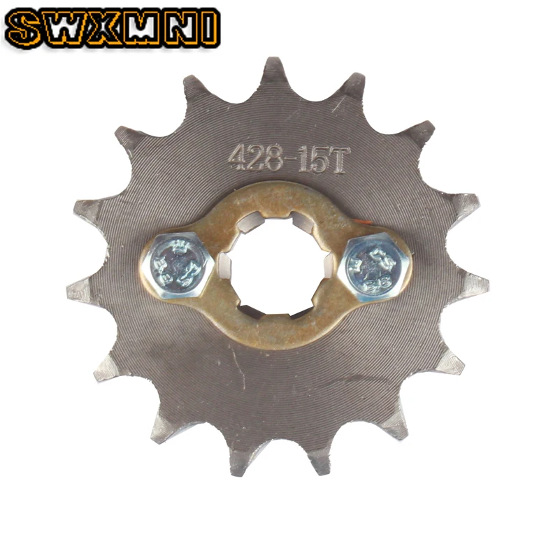 Передний двигатель с зубцами 428 #15T 17 мм 20 цепная Звездочка фиксатором шкафчик для