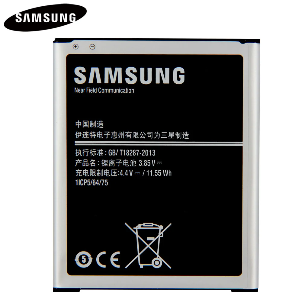 Оригинальная Аккумуляторная Батарея Φ для Samsung GALAXY J7 J700F J7008 J7009 Φ/DS J4 2018 3000mA |