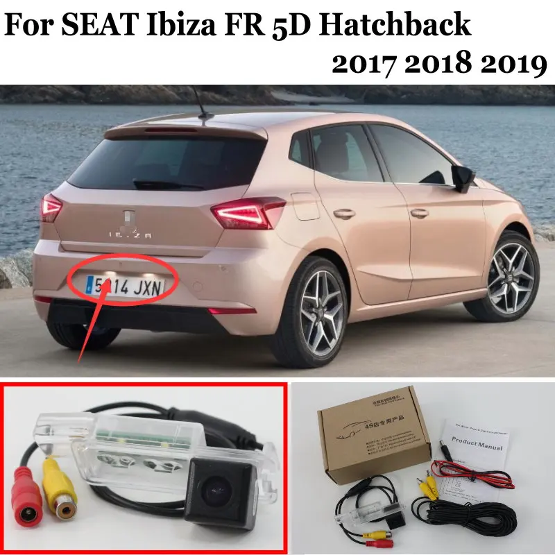 Автомобильная парковочная камера для SEAT Ibiza FR 2017 2018 2019 5D хэтчбек HD CCD ночное