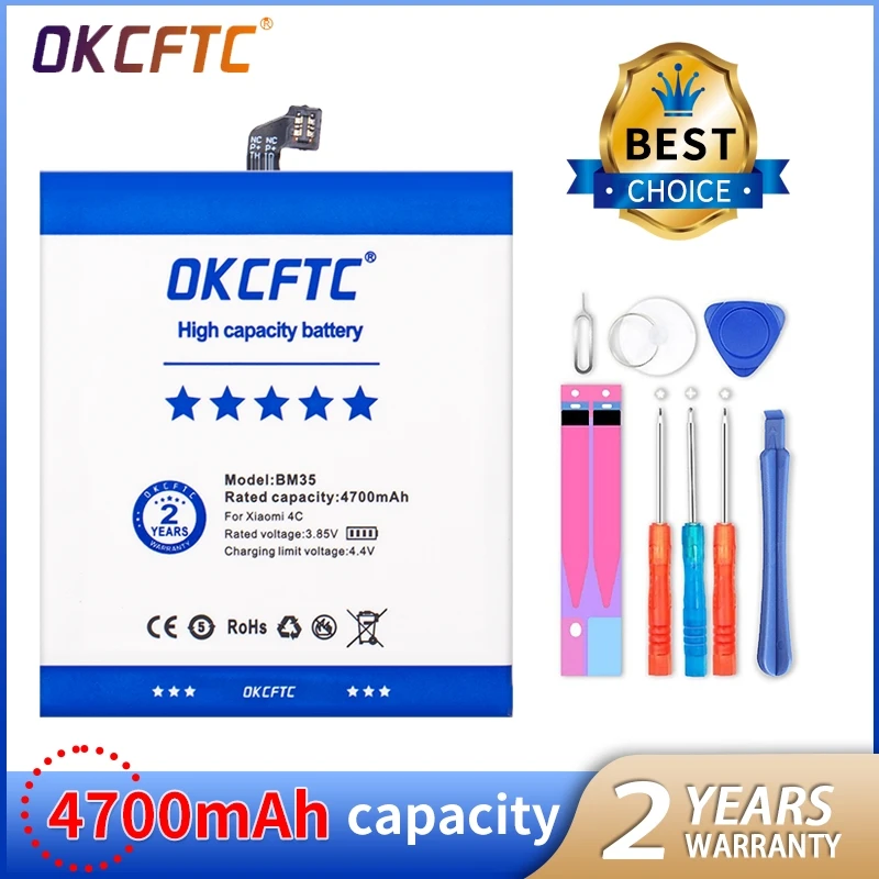 

Оригинальный аккумулятор BM35 4700 мАч для Xiaomi Mi 4C M4C Mi4C BM35 высококачественные сменные батареи для телефона