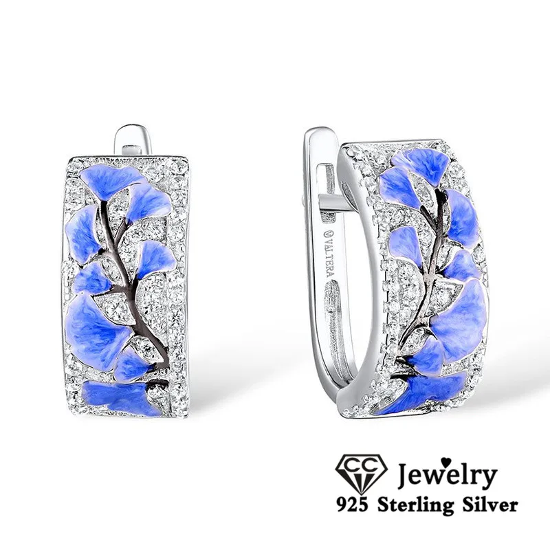 

CC Специальные Серьги для женщин 925 ювелирные изделия вечерние модные синие аксессуары серьги-гвоздики клипсы CCE790