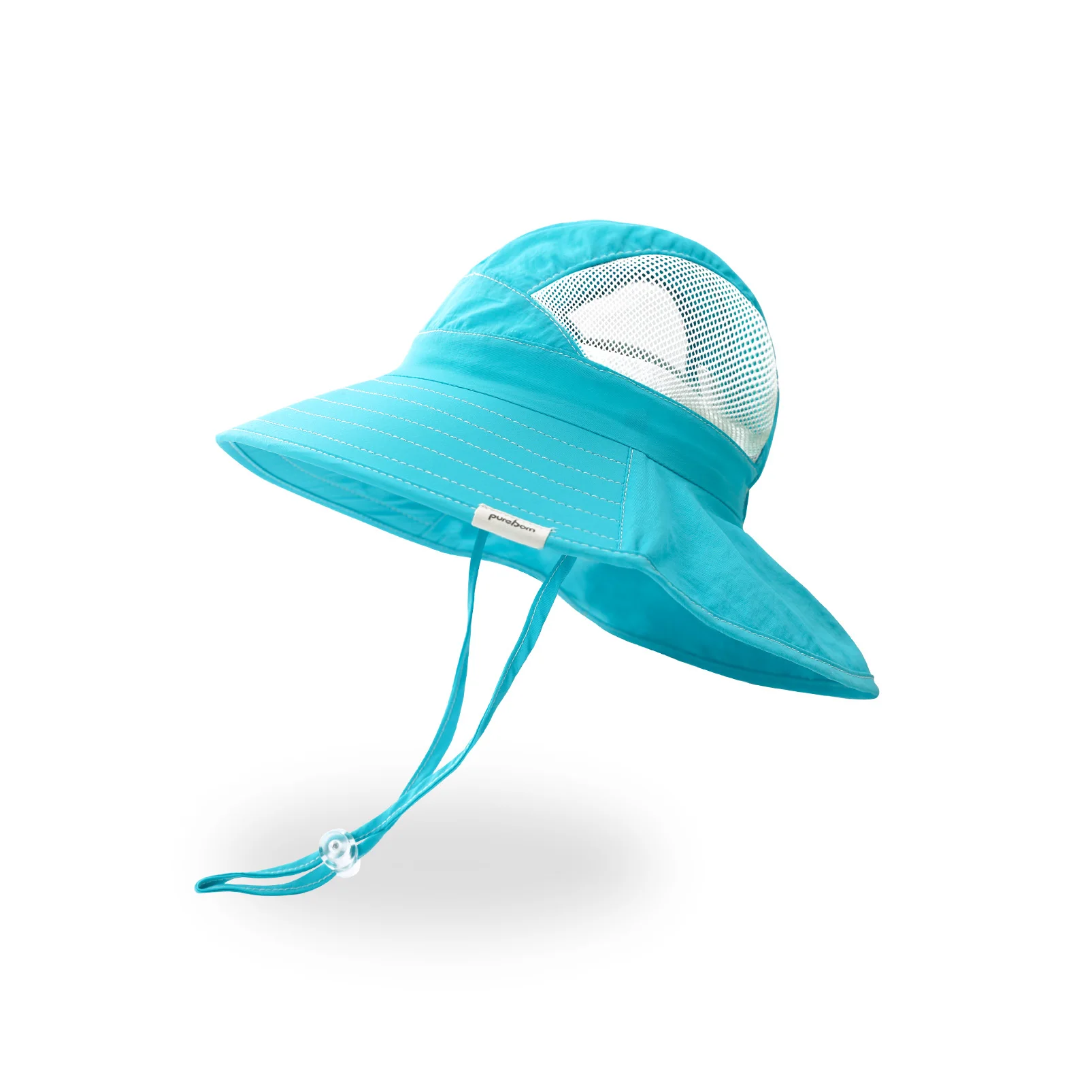 

Pureborn Newborn Baby Girl Hat Cap Adjustable Baby Boy Hat UV Protection Sunhat Breathable Mesh Cotton Outdoor Beach Hat