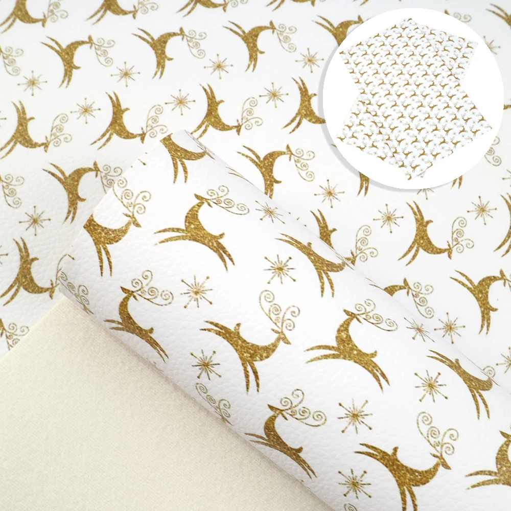 Аксессуары David 20*33 см Рождественская искусственная кожа личи для волос бант DIY