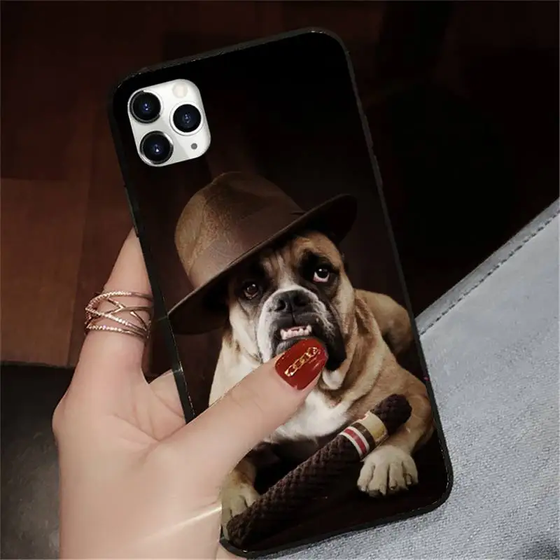 

Cute french bulldog high quality Phone Case for iPhone 11 12 pro XS MAX 8 7 6 6S Plus X 5S SE 2020 XR