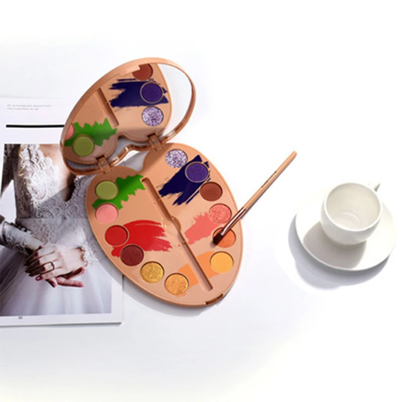 Пигмент теней для век Палитра 12 цветов цвет ful водонепроницаемый макияж краска палитра стойкий эффект тени для век