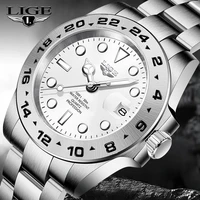 2021 new lige men watches top brand luxury luminous quartz man watch for men stainless steel sport chronograph wristwatch male