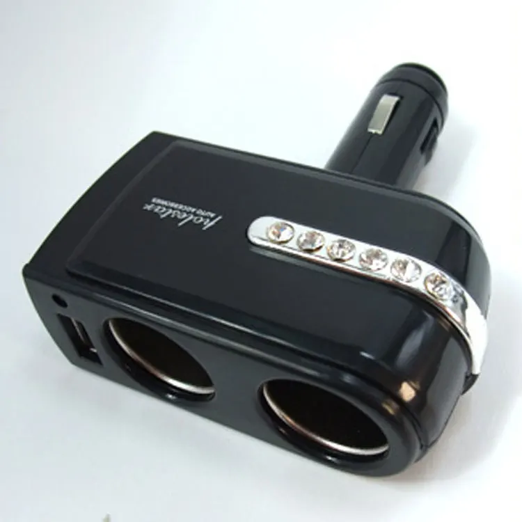 Автомобильный прикуриватель автомобильный двухголовочный USB-прикуриватель с