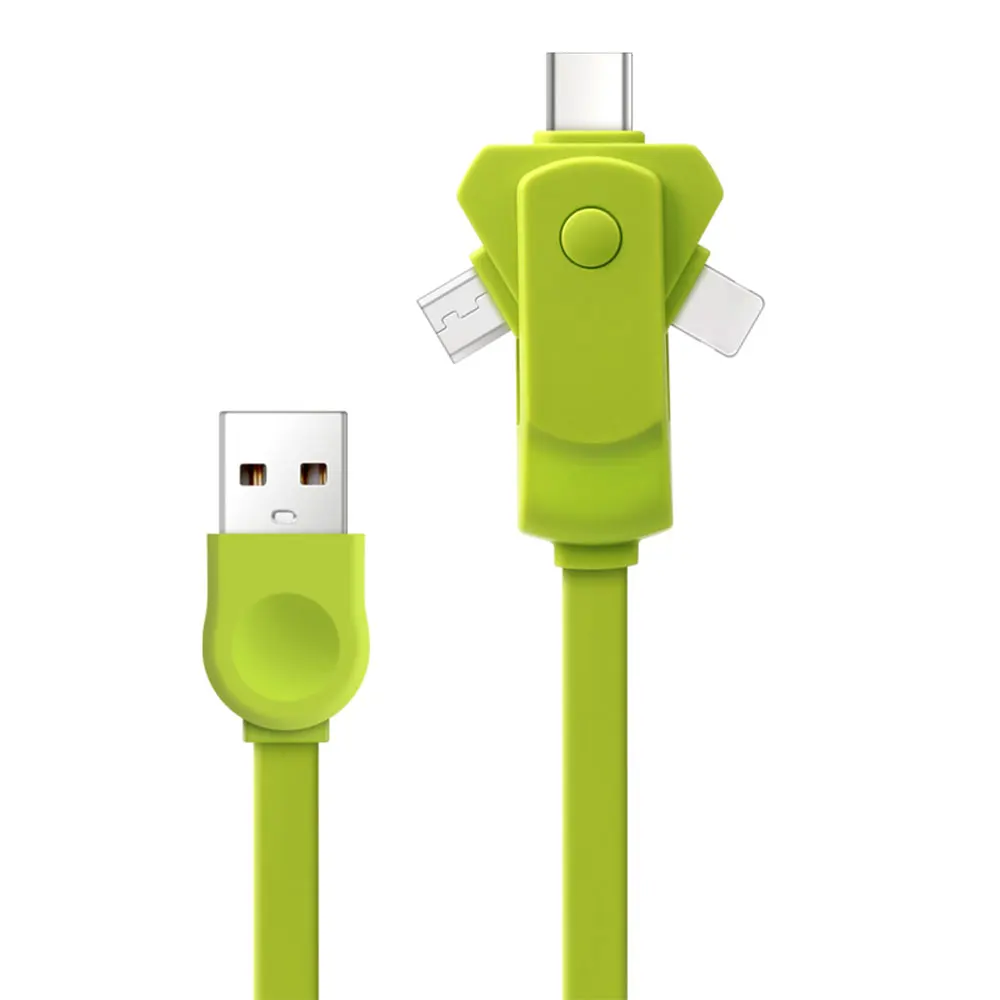 KISSCASE 3 в 1 usb type C Micro usb type-c кабель для iPhone 7 Xr Быстрый Кабель зарядного устройства usb C кабель для Xiaomi Redmi; Huawei samsung