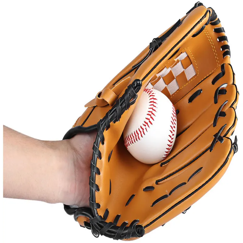 Бейсбольная перчатка для занятий спортом на открытом воздухе, оборудование для тренировок по софтболу, Размер 9,5/10,5/11,5/12,5 дюйма, левая ручка ... от AliExpress WW