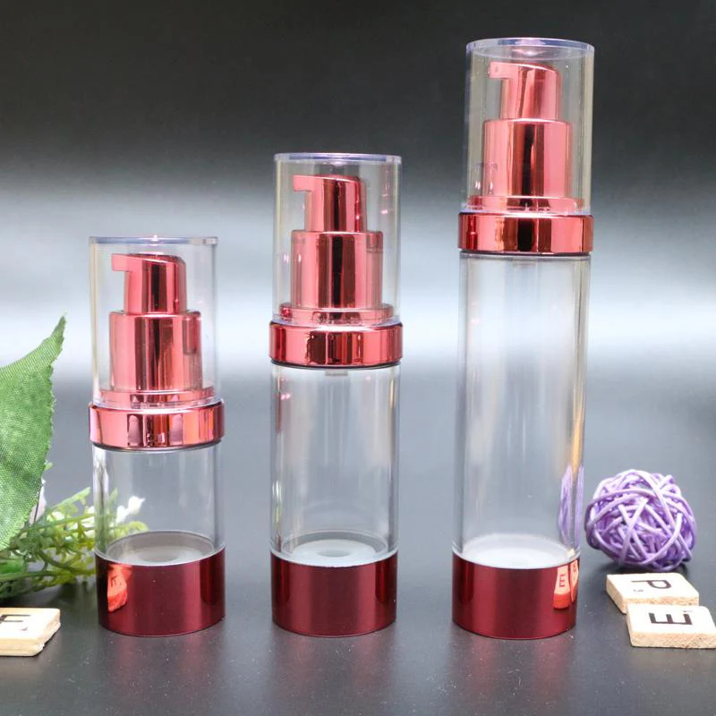 15 мл винно-красный пластиковый безвоздушный лосьон для бутылок эмульсия