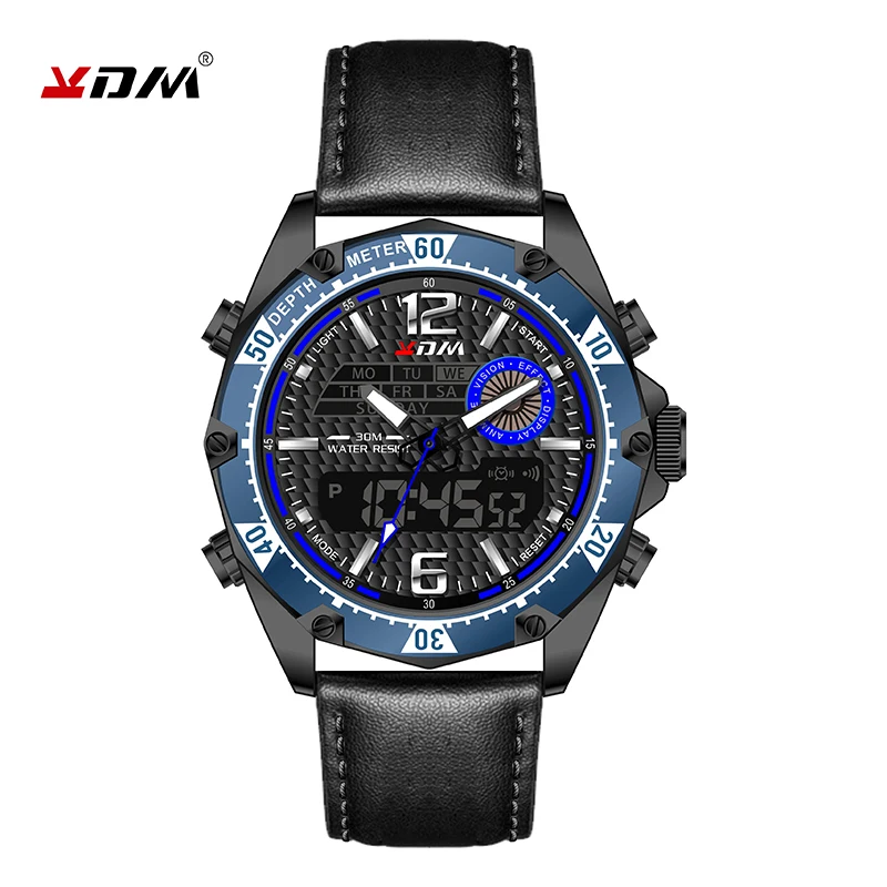 Reloj hombre мужские часы натуральная кожа ремешок relogio masculino крутые спортивные homme