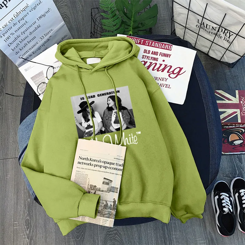 Hoodie худи для женщин sweetshirts women thick moletom feminino hoodies aesthetic autumn warm sweetshirts oversized loose Hooded