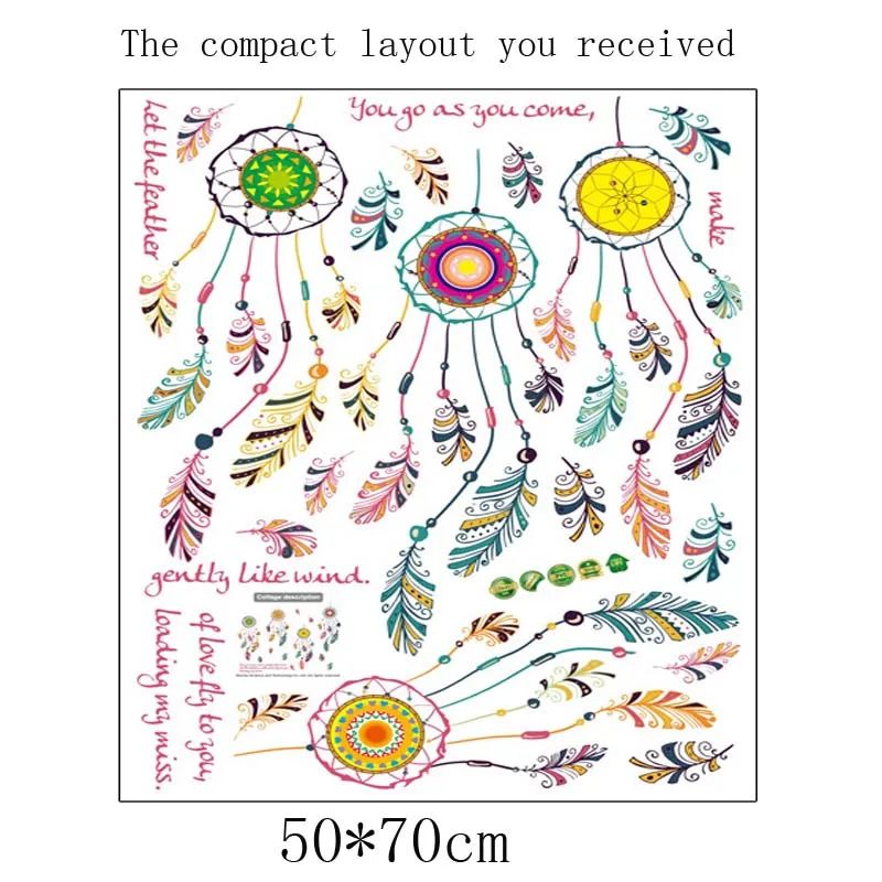 Настенная бумага в этническом стиле настенная форме пера гостиная фоновая стена