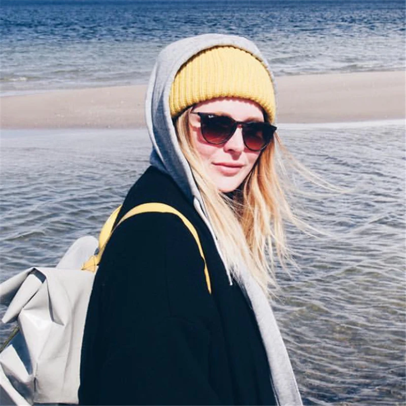 

2021 Fashion New Women's Hat Winter Beanie Skull Cap Knitted Hat Style Female Casual Solid Adult Cap Hat Hat Skull Rib