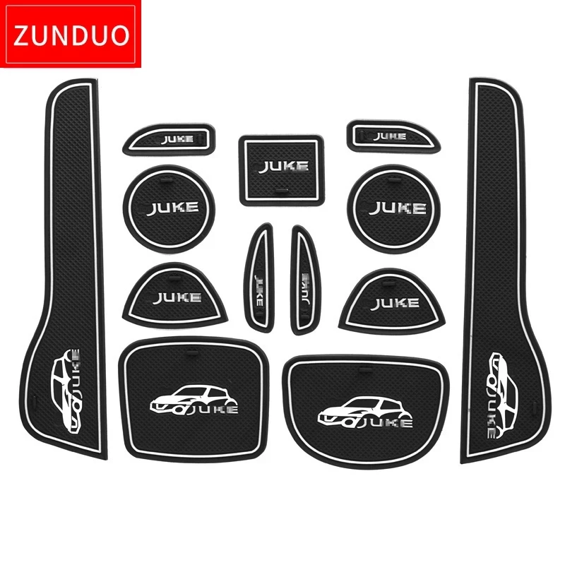 

Противоскользящие накладки для подстаканников Nissan Juke 2013 - 2016 Nismo s sl sv, декоративные аксессуары, Нескользящие коврики, аксессуары для дверей