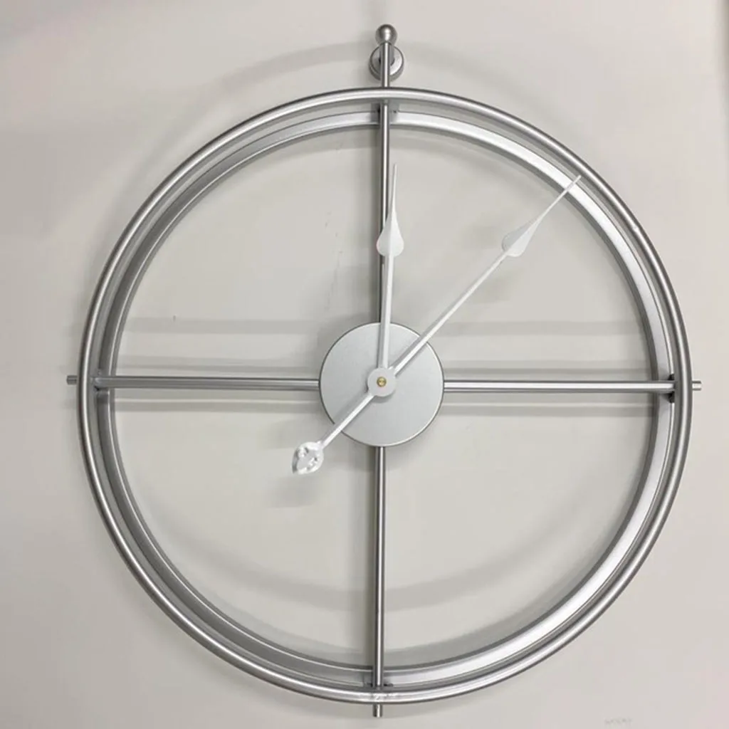 

Metal Wall Clocks Silent Battery Operated for School Farmhouse Home Watches