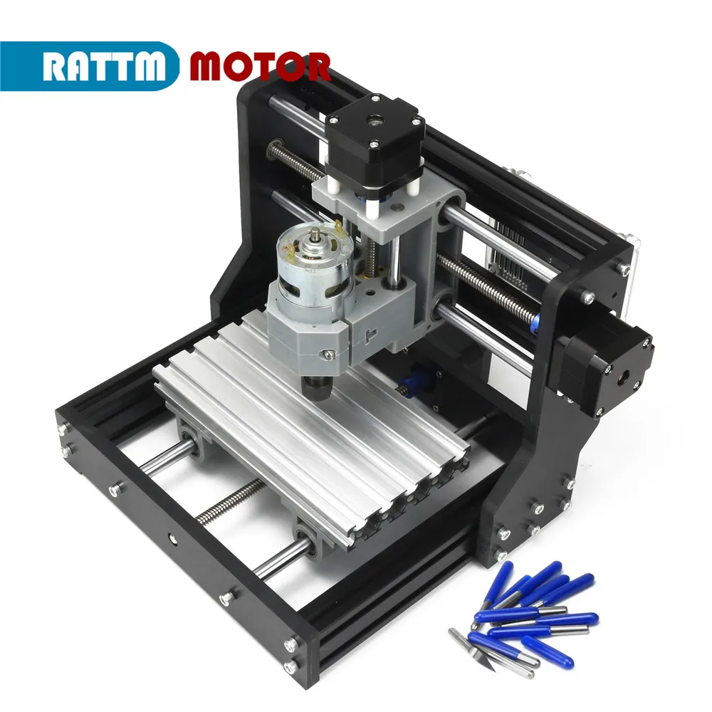 GRBL Управление DIY 1610 Pro мини фрезерный станок с ЧПУ для лазерной машины Рабочая