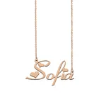 Ожерелье с именем Софии, чокер с именем на заказ, золотое ожерелье для женщин, лучших друзей, на день рождения, свадьбу, Рождество, подарок дни матери