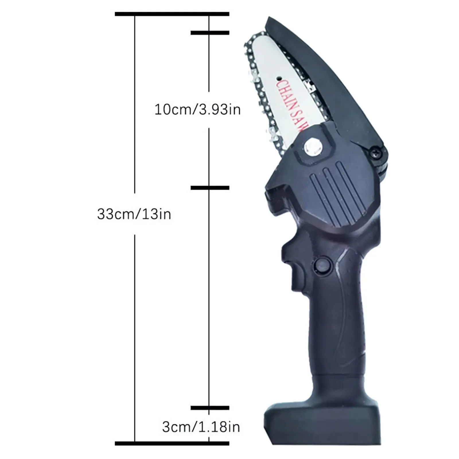 

1080w 4 Inch 88v Mini Electric Chain Saw With 2pc Battery Woodworking Pruning One-handed Garden Tool Rechargeable Us Plug