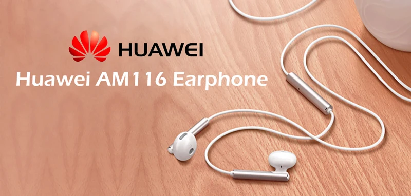 Оригинальные наушники huawei AM 116 с микрофоном и регулятором громкости, металлическая гарнитура для huawei P7 P8 P9 Lite P10 Plus Honor 5X 6X mate