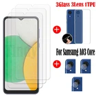 Закаленное стекло с полной проклейкой для Samsung Galaxy A03 Core, Защитное стекло для Samsung A03 Core, пленка для объектива Samsung A03 Core