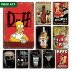 Металлический декоративный постер для пива, жестяная вывеска, винтажный бар, мужская пещера, настенное украшение, Ретро Коктейль, питьевой Декор для дома