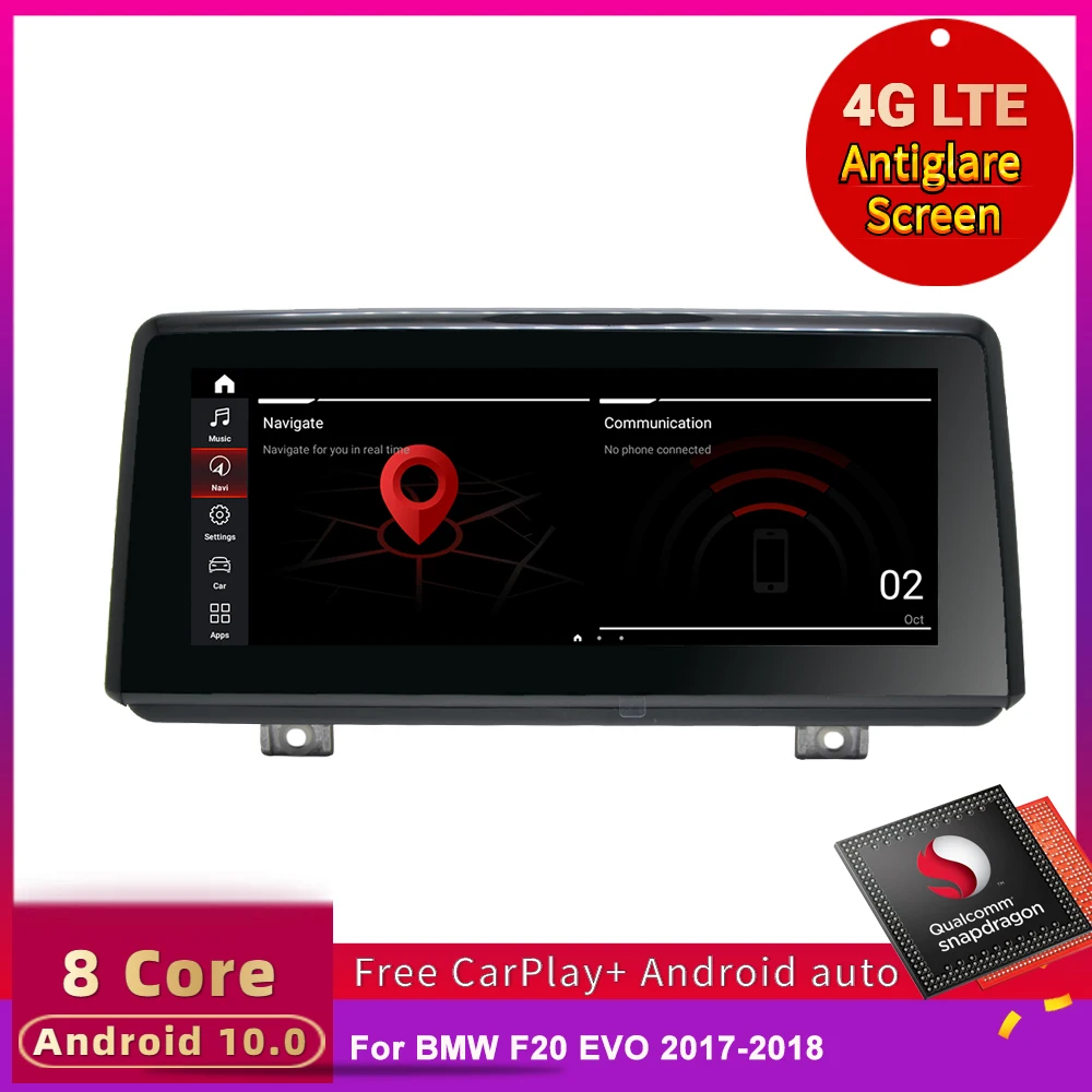 Navidom full HD 4 + 64G android 10 0 8 ядерный Автомобильный мультимедийный dvd плеер для BMW F20/F21/F22