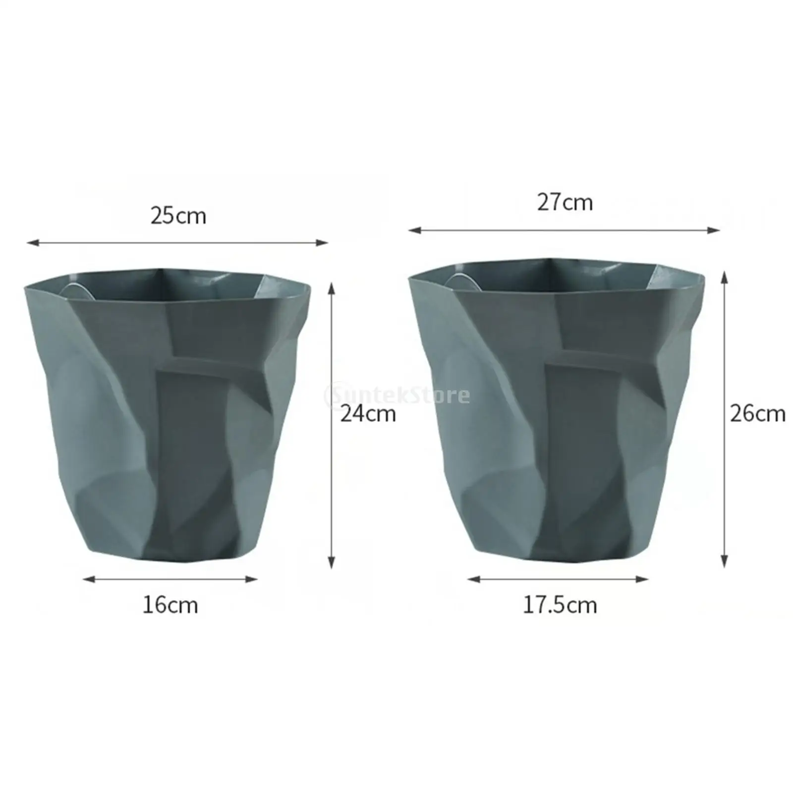 

Large Trash Can Wastepaper Bin Garbage Bin Without Lid for Kitchen Waste Paper Wastebaskets Garbage Can Dustbin