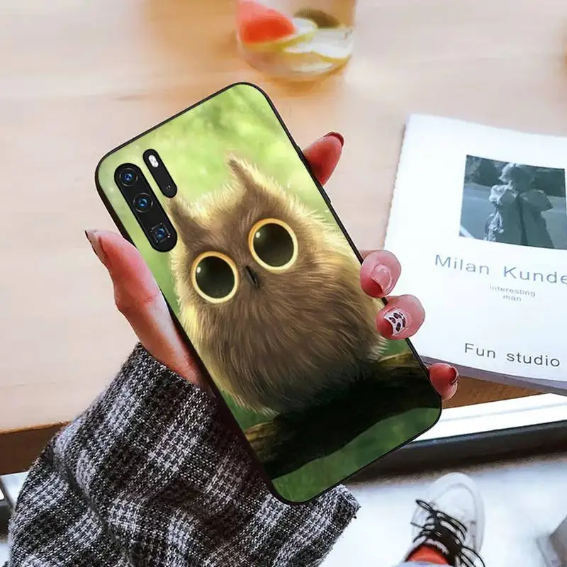 

Cute Owl Hearts Lover Phone Cases For Huawei honor Mate mate P 10 9X 10i 20 30 40 y7 lite pro p smart 2019